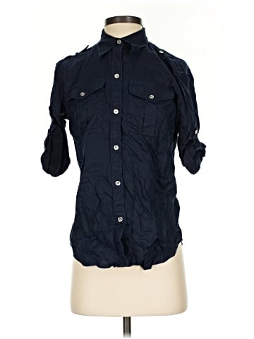 Chaps 3/4 Sleeve Button-Down Shirt (view 1)