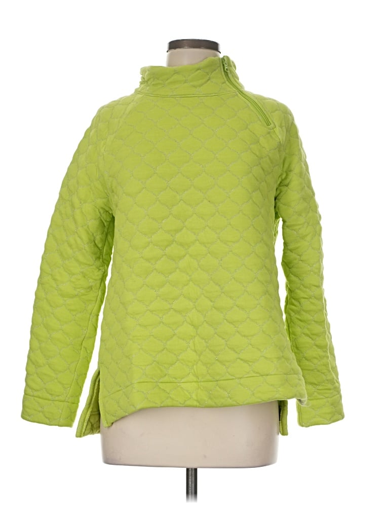 Pre-owned T By Talbots Turtleneck Sweater In Green