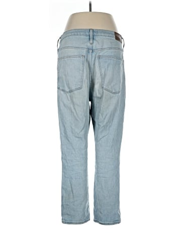 Madewell The High-Rise Slim Crop Boyjean in Dumas Wash: Ripped Edition (view 2)