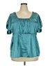 Mossimo Teal Short Sleeve Blouse Size 26 - photo 1