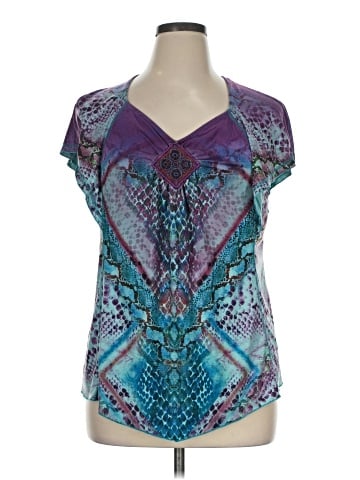 One World Short Sleeve Blouse (view 1)