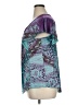 One World Purple Short Sleeve Blouse Size XL - photo 5