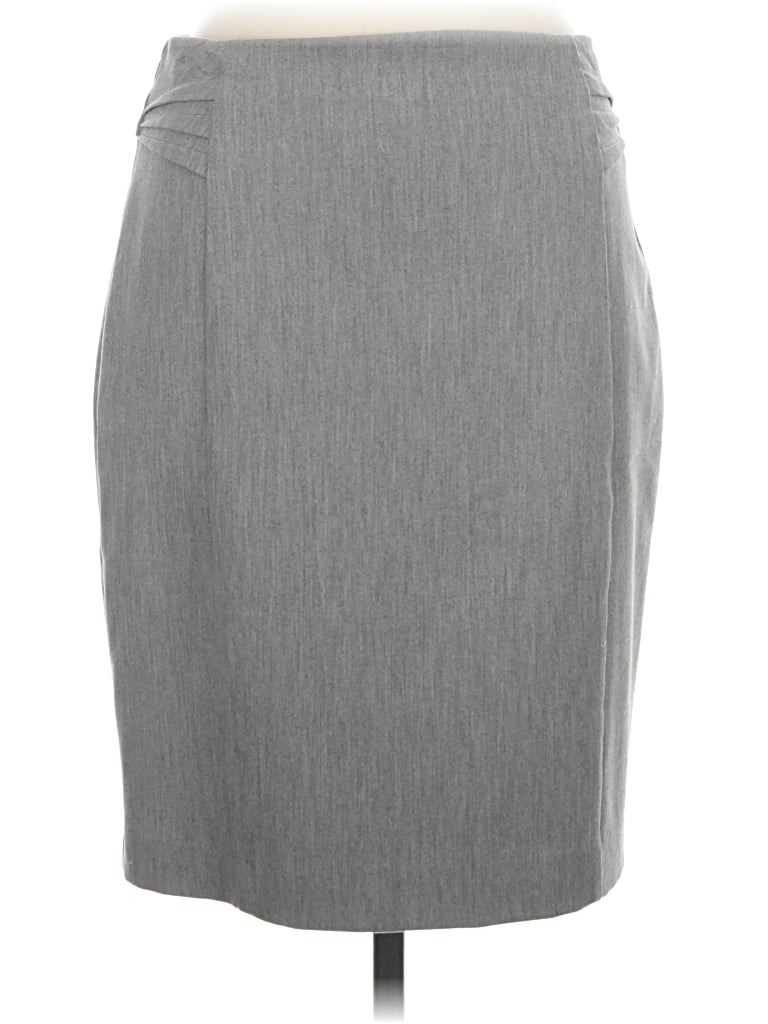 Pre-owned Express Formal Skirt In Gray