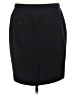 Gap Solid Black Formal Skirt Size 8 - photo 2
