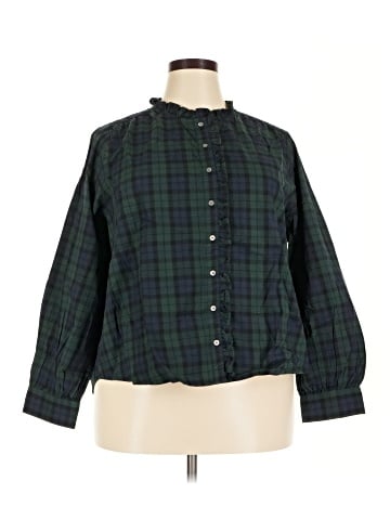 J.Crew Factory Store 3/4 Sleeve Blouse (view 1)
