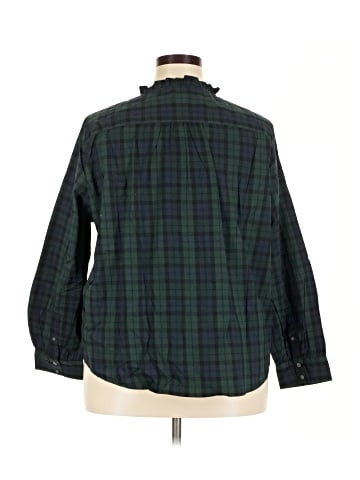 J.Crew Factory Store 3/4 Sleeve Blouse (view 2)