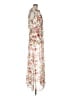 DR2 100% Polyester Floral Ivory Casual Dress Size L - photo 4