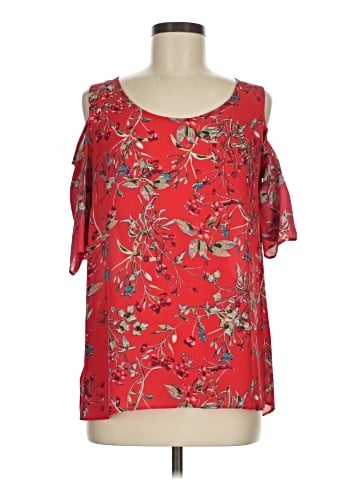 Rose + Olive Short Sleeve Blouse (view 1)