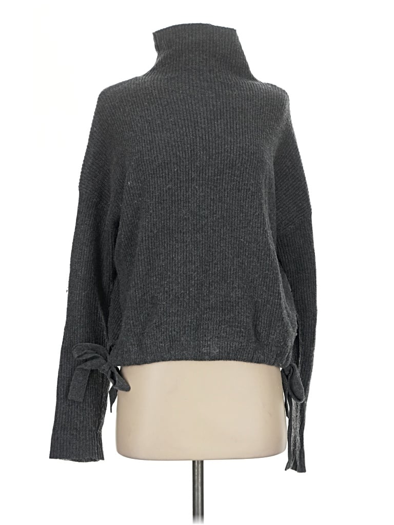 Pre-owned Bcbgmaxazria Turtleneck Sweater In Gray