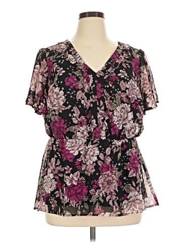 Lane Bryant Short Sleeve Blouse (view 1)