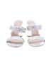 Stuart Weitzman Silver Sandals Size 6 - photo 2