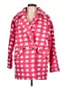 Active USA 100% Polyester Checkered-gingham Pink Coat Size L - photo 1