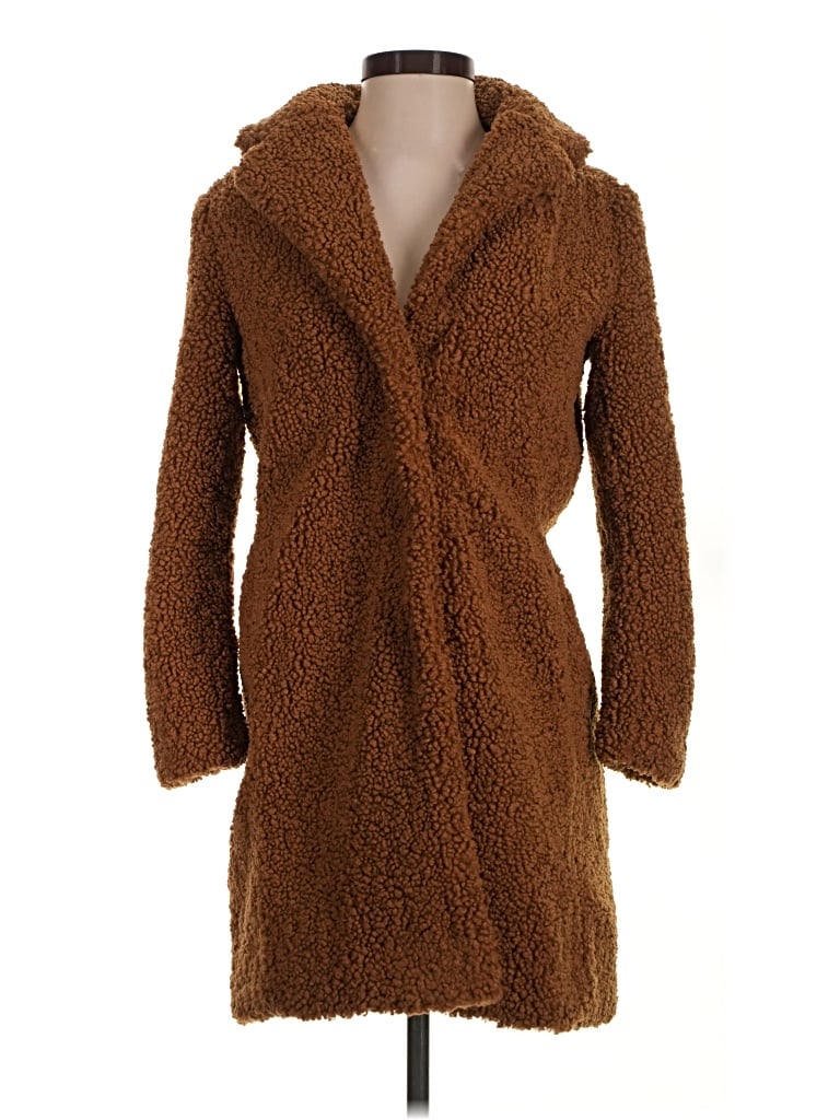 Pre-owned Jcrew Coat In Brown