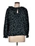 Ann Taylor LOFT Blue Long Sleeve Blouse Size Lg Petite - photo 1