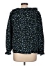Ann Taylor LOFT Blue Long Sleeve Blouse Size Lg Petite - photo 2