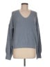 Pink Rose Gray Pullover Sweater Size M - photo 1