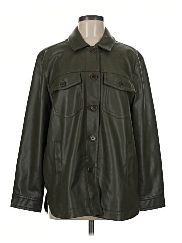 Madewell Vegan Leather Chore Jacket (view 1)