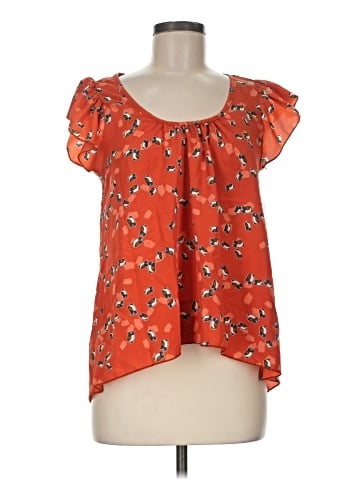 Mauve Short Sleeve Blouse (view 1)