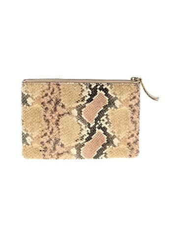 Madewell The Leather Pouch Clutch: Snake Embossed Edition (view 2)