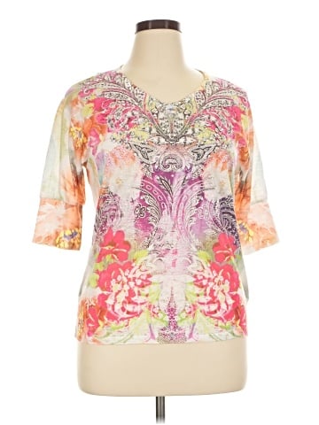 Bleu Short Sleeve Blouse (view 1)