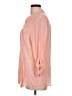 Ruby Rd. Pink 3/4 Sleeve Button-Down Shirt Size L - photo 5