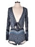 Forever 21 100% Rayon Paisley Blue Romper Size S - photo 1