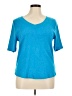 Talbots Teal Short Sleeve Top Size XL - photo 1