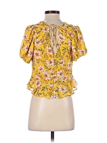Pookie & Sebastian Short Sleeve Blouse (view 2)