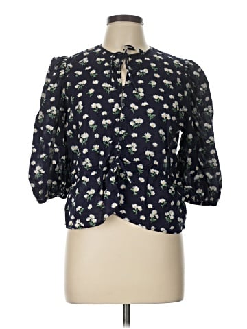 Divided by H&M 3/4 Sleeve Blouse (view 1)