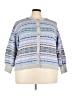 Talbots Fair Isle Purple Blue Cardigan Size 3X Petite - photo 1