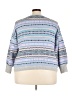 Talbots Fair Isle Purple Blue Cardigan Size 3X Petite - photo 2