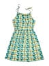 Tea 100% Cotton Print Blue Dress Size 12 - photo 1