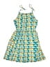 Tea 100% Cotton Print Blue Dress Size 12 - photo 2