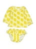 Hanna Andersson Yellow Two Piece Swimsuit Size 0-3 mo - photo 1