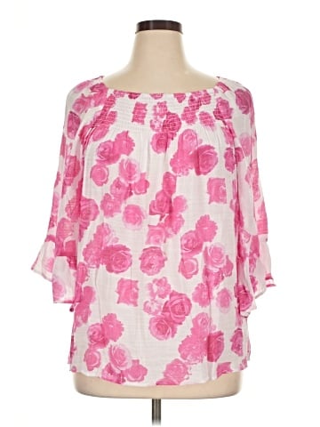 Counterparts 3/4 Sleeve Blouse (view 1)