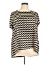Cato Chevron-herringbone Black Short Sleeve Blouse Size 18 - photo 1
