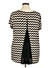 Cato Chevron-herringbone Black Short Sleeve Blouse Size 18 - photo 2