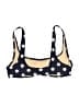 J.Crew Polka Dots Blue Swimsuit Top Size S - photo 2
