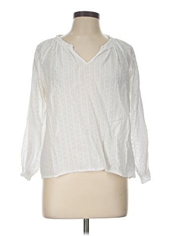 J.Crew Factory Store 3/4 Sleeve Blouse (view 1)