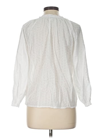 J.Crew Factory Store 3/4 Sleeve Blouse (view 2)