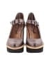 Free People Brown Gray Heels Size EU 37 1/2 - photo 2
