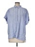 J.Crew Blue Short Sleeve Button-Down Shirt Size M - photo 1