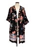 DR2 100% Rayon Black Kimono Size 1X - photo 1