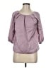 Talbots 100% Polyester Purple 3/4 Sleeve Blouse Size 6 Petite - photo 1