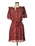 DR2 Animal Print Red Casual Dress Size L - photo 1