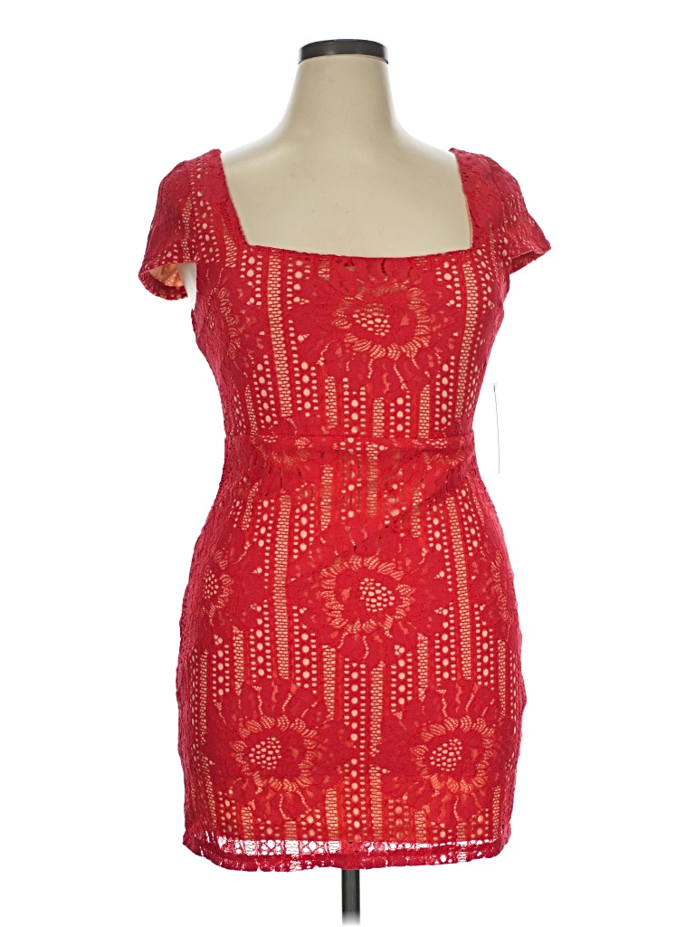 Pre-owned Lulus Cocktail Dress In Red