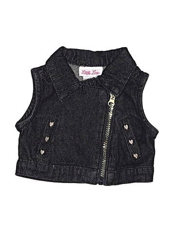 Little Lass Denim Vest (view 1)