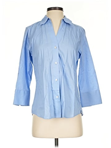 Foxcroft 3/4 Sleeve Button-Down Shirt (view 1)