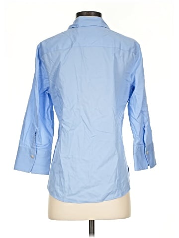 Foxcroft 3/4 Sleeve Button-Down Shirt (view 2)