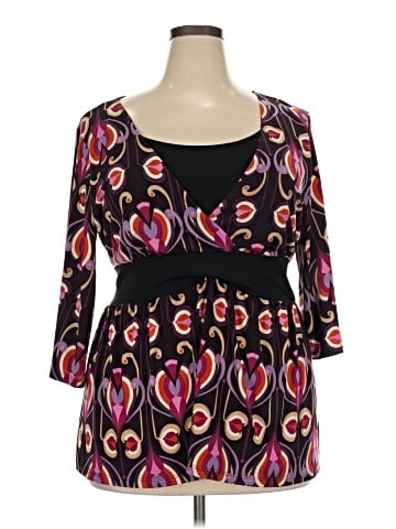 NY Collection 3/4 Sleeve Blouse (view 1)